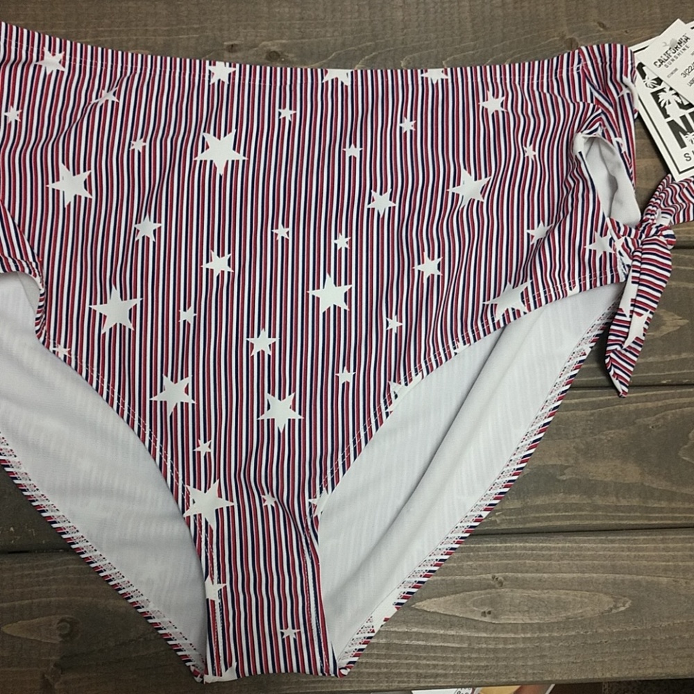 Patriotic swim bottoms